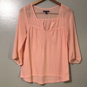 AEO light Pink Blouse